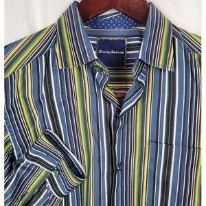 Tommy Bahama Men's Striped Button Down Shirt, Casual, Cotton, S